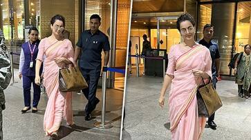 Kangana Ranaut papped at Mumbai airport; speaks about her playful hide-and-seek game with paparazzi ATG Kangana Ranaut papped at Mumbai airport; speaks about her playful hide-and-seek game with paparazzi ATG