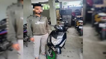 Bengaluru Trafic Police Arrest biker who had 99 violations Rs 56000 pending fine san Bengaluru Trafic Police Arrest biker who had 99 violations Rs 56000 pending fine san