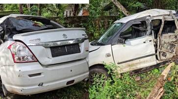 car accident in thrissur,2 youth killed car accident in thrissur,2 youth killed
