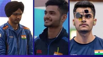 Asian Games 2023 : India win gold in Men's 10m Air Pistol Team event in Shooting category - bsb Asian Games 2023 : India win gold in Men's 10m Air Pistol Team event in Shooting category - bsb