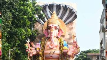 khairatabad ganesh idol immersion begins in Hyderabad lns khairatabad ganesh idol immersion begins in Hyderabad lns
