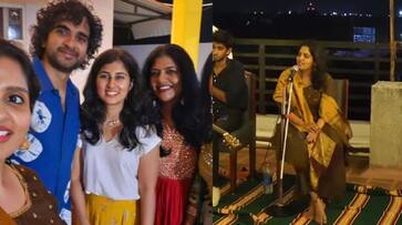 Actor Suriya sister brindha Sivakumar unseen singing video from ashok selvan wedding gan Actor Suriya sister brindha Sivakumar unseen singing video from ashok selvan wedding gan