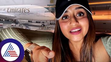 Chaitra Vasudevan about the luxurious facilities of Emirates flights business class suc Chaitra Vasudevan about the luxurious facilities of Emirates flights business class suc