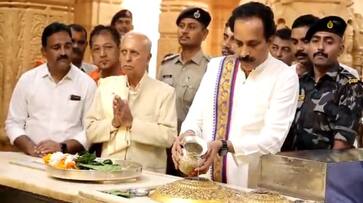 Beginning of ISRO Chairman Somanath seeks blessings at Somnath temple; envisions more milestones (WATCH) AJR Beginning of ISRO Chairman Somanath seeks blessings at Somnath temple; envisions more milestones (WATCH) AJR
