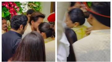 CM Eknath Shinde's Ganpati Puja: Shah Rukh Khan and Shehnaaz Gill share a warm hug RBA CM Eknath Shinde's Ganpati Puja: Shah Rukh Khan and Shehnaaz Gill share a warm hug RBA