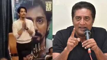 Prakash Raj Say sorry to Siddharth for his press conference in Bengaluru being disrupted NSK Prakash Raj Say sorry to Siddharth for his press conference in Bengaluru being disrupted NSK
