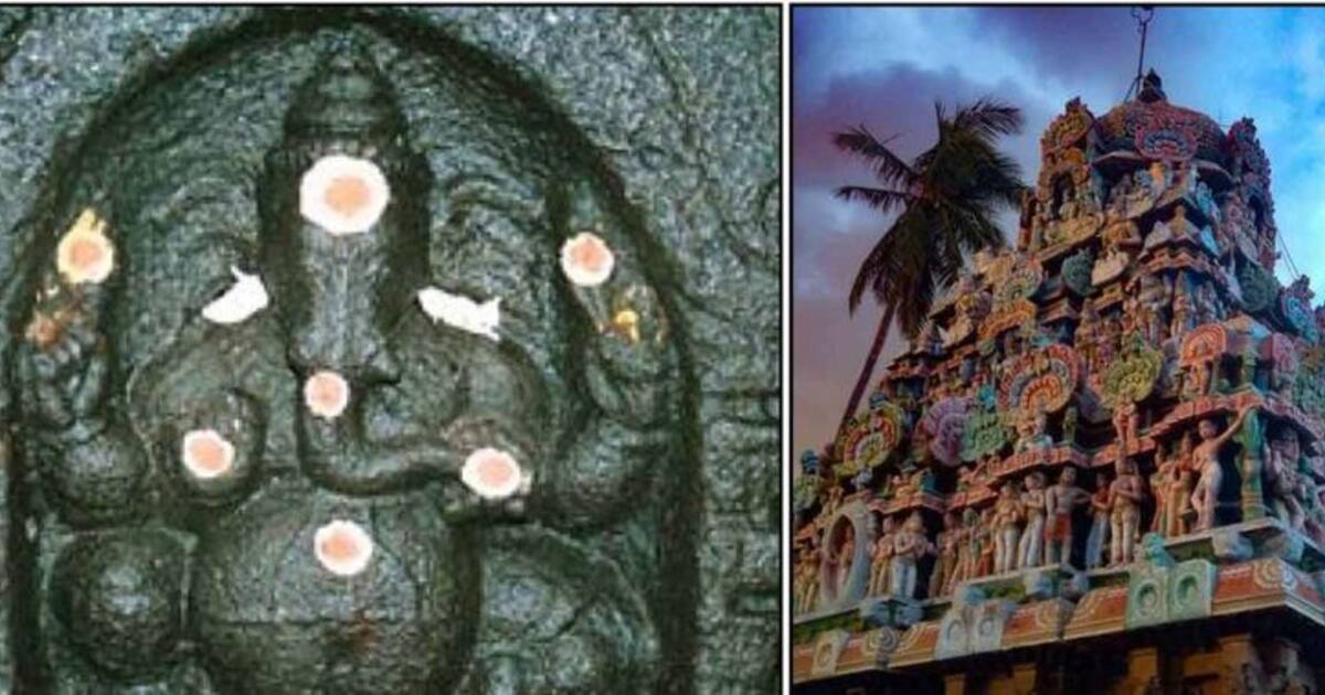 உண்மையிலேயே அதிசயம் தான்.. சிலைக்குள் செல்லும் பூ! இந்த  பூ விழுங்கி விநாயகர் பற்றி தெரியுமா?