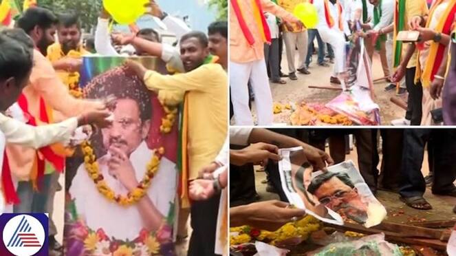 Karnataka Bandh: Protesters hold mock funeral of TN CM Stalin as Cauvery row continues (WATCH) vkp