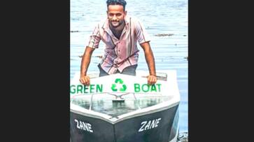 from candy wrappers to medicine strips, youth makes speed boat from plastic waste from candy wrappers to medicine strips, youth makes speed boat from plastic waste