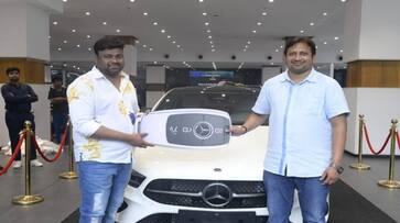 Baby Movie Producer Skn Gifted Benz Car To Director Sai Rajesh JMS Baby Movie Producer Skn Gifted Benz Car To Director Sai Rajesh JMS