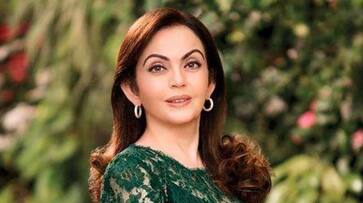 Nita Ambani While Announcing Reliance's Partnership With OVEP KRJ Nita Ambani While Announcing Reliance's Partnership With OVEP KRJ