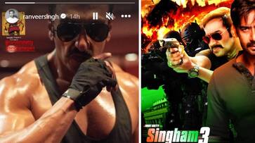 Singham Again: Ranveer Singh shares BTS of Rohit Shetty- Ajay Devgn cop film; seen in Simmba mode ATG Singham Again: Ranveer Singh shares BTS of Rohit Shetty- Ajay Devgn cop film; seen in Simmba mode ATG