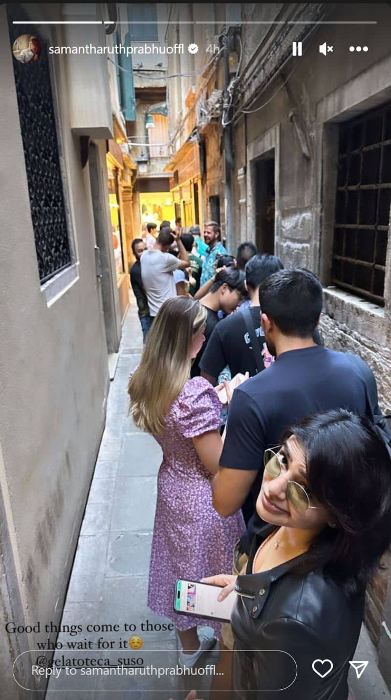 Samantha Ruth Prabhu in Venice: Kushi actress patiently lines up for gelato [Pictures] SHG AI
