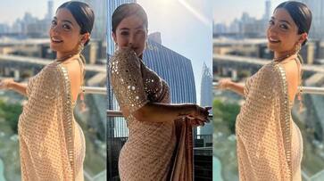 Rashmika Mandanna in Dubai Pushpa star grooves on her superhit songs Saami Saami and Ranjhithame RBA Rashmika Mandanna in Dubai Pushpa star grooves on her superhit songs Saami Saami and Ranjhithame RBA