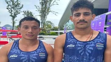Arjun Singh and Sunil Singh Salam won bronze in mens canoe double 1000m in asian games at Hangzhou rsk Arjun Singh and Sunil Singh Salam won bronze in mens canoe double 1000m in asian games at Hangzhou rsk
