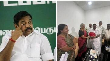 AIADMK MLAs met Union Minister Nirmala Sitharaman KAK AIADMK MLAs met Union Minister Nirmala Sitharaman KAK