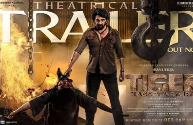 tiger nageswara rao movie trailer raviteja show next level arj