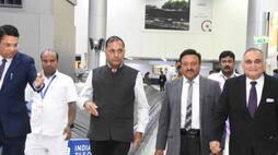 CEC Rajiv Kumar Team Reaches To Hyderabad lns