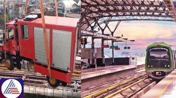 Bengaluru Metro engineers fix Green Line; trains to resume shortly vkp Bengaluru Metro engineers fix Green Line; trains to resume shortly vkp