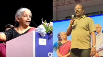 Bank not sanctioning loan man become angry in function which Finance Minister Nirmala Sitharaman Attended in coimbatore ans Bank not sanctioning loan man become angry in function which Finance Minister Nirmala Sitharaman Attended in coimbatore ans