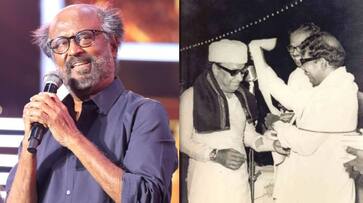 Superstar Rajinikanth shares about MGR and kalaignar karunanidhi conflict in Murasoli gan Superstar Rajinikanth shares about MGR and kalaignar karunanidhi conflict in Murasoli gan