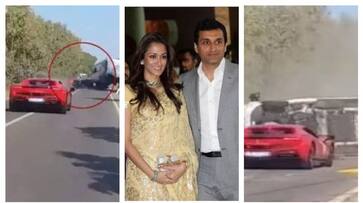 Watch Van's dashcam records horrifying moments before Gayatri Joshi's husband Vikas Oberoi's Lamborghini collided with Ferrari RBA Watch Van's dashcam records horrifying moments before Gayatri Joshi's husband Vikas Oberoi's Lamborghini collided with Ferrari RBA