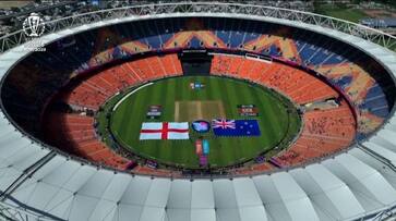 Narendra Modi Stadium Empty Stands In Cricket World Cup 2023 Opener Leave Social Media Stunned kvn Narendra Modi Stadium Empty Stands In Cricket World Cup 2023 Opener Leave Social Media Stunned kvn