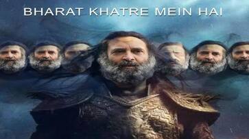 BJP tweets poster of Rahul Gandhi portraying him as new age Ravan ksm BJP tweets poster of Rahul Gandhi portraying him as new age Ravan ksm