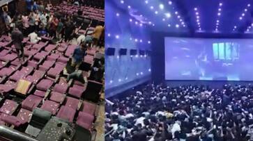Leo: Thalapathy fans damage Chennai Rohini theatre after trailer release rkn Leo: Thalapathy fans damage Chennai Rohini theatre after trailer release rkn