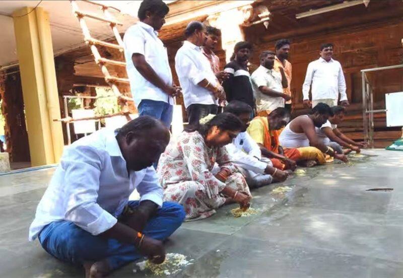 BJP members offer special worship at the temple to pray for the health of state president Annamalai KAK