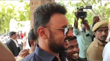 Duraidayanidhi appeared in court in the case of granite corruption in madurai vel Duraidayanidhi appeared in court in the case of granite corruption in madurai vel