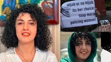 Nobel Peace Prize 2023 goes to Irans Nargis Mohammadi, who is imprisoned for fighting for the rights of womens in Iran akb Nobel Peace Prize 2023 goes to Irans Nargis Mohammadi, who is imprisoned for fighting for the rights of womens in Iran akb