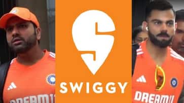 ODI World Cup 2023 Team India New orange Practice jersey is viral Swiggy post Viral san ODI World Cup 2023 Team India New orange Practice jersey is viral Swiggy post Viral san