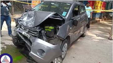 Maharani college accident: English professor's overspeeding car injures two students in Bengaluru vkp Maharani college accident: English professor's overspeeding car injures two students in Bengaluru vkp