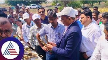 Central Govt drought study team visit crop Inspection at vijayanagar rav Central Govt drought study team visit crop Inspection at vijayanagar rav