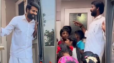 viduthalai actor Soori fullfill the kids wish during shooting in theni gan viduthalai actor Soori fullfill the kids wish during shooting in theni gan