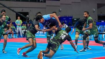 Kabaddi Asian Games 2023: The India vs Iran kabaddi final temporarily suspended after Pawan Sehrawat's raid osf Kabaddi Asian Games 2023: The India vs Iran kabaddi final temporarily suspended after Pawan Sehrawat's raid osf