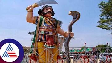 Stage preparation for the celebration of Mahisha dasara Invitation card released rav Stage preparation for the celebration of Mahisha dasara Invitation card released rav