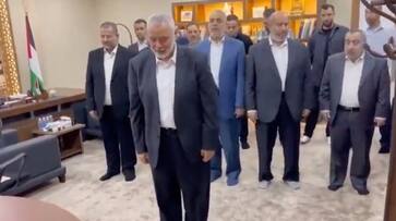 WATCH Hamas' Ismail Haniyeh, other members offering prayers after executing attack on Israel sparks outrage snt WATCH Hamas' Ismail Haniyeh, other members offering prayers after executing attack on Israel sparks outrage snt