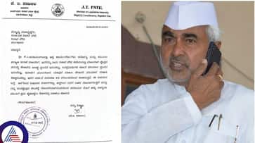 Bilagi MLA JT Patil letter to take action against Health Minister Secretary HidayatUllah sat Bilagi MLA JT Patil letter to take action against Health Minister Secretary HidayatUllah sat