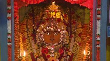 Gowri Devi idol Installed in Chikkamagaluru During Ganesha Festival grg Gowri Devi idol Installed in Chikkamagaluru During Ganesha Festival grg