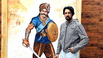 Portrait of Madakari Nayaka unveiled by Kichcha Sudeep at Chitradurga gvd Portrait of Madakari Nayaka unveiled by Kichcha Sudeep at Chitradurga gvd