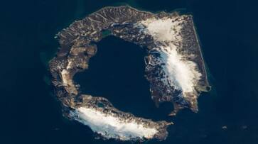 Nasa shares a stunning picture of a isolated island with active volcano from Antarctica peninsula ans Nasa shares a stunning picture of a isolated island with active volcano from Antarctica peninsula ans