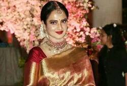bollywood actress rekha 10 silk saree collection kxa