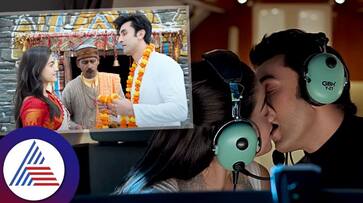 Ranbir Kapoor Rashmika Mandanna are lost in a kiss mid air for Animal suc Ranbir Kapoor Rashmika Mandanna are lost in a kiss mid air for Animal suc