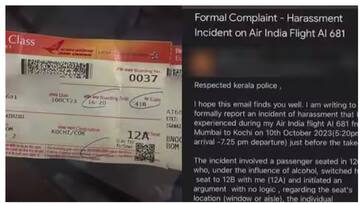 misbehavior against young actress during flight travel Police seek report from Air India nbu misbehavior against young actress during flight travel Police seek report from Air India nbu