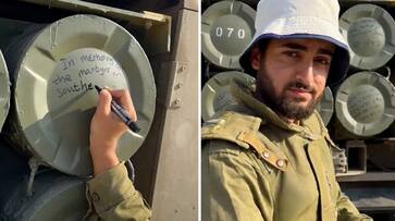 Israeli soldier pays tribute to Southern Israel's martyrs with heartfelt message on bombs WATCH AJR Israeli soldier pays tribute to Southern Israel's martyrs with heartfelt message on bombs WATCH AJR