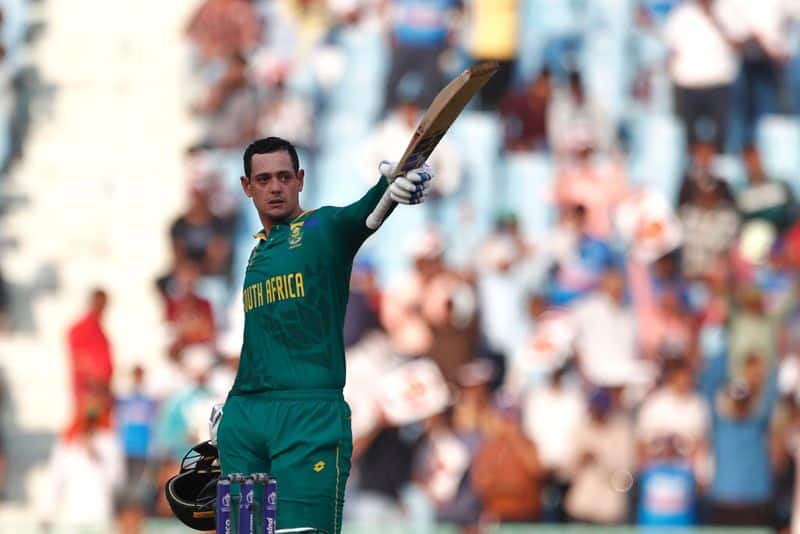 South Africa Player Quinton de Kock has the highest individual score by a wicket keeper in the 48 year old World Cup rsk