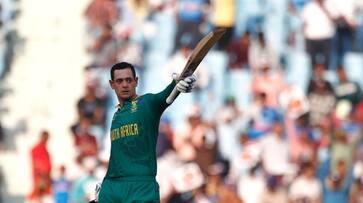 Quinton de Kock becomes 1st South African batter to hit 3 hundreds in single World Cup edition kvn Quinton de Kock becomes 1st South African batter to hit 3 hundreds in single World Cup edition kvn