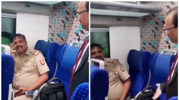 TTE s video goes viral questioning UP policeman s journey without ticket in Vande Bharat Train bkg TTE s video goes viral questioning UP policeman s journey without ticket in Vande Bharat Train bkg